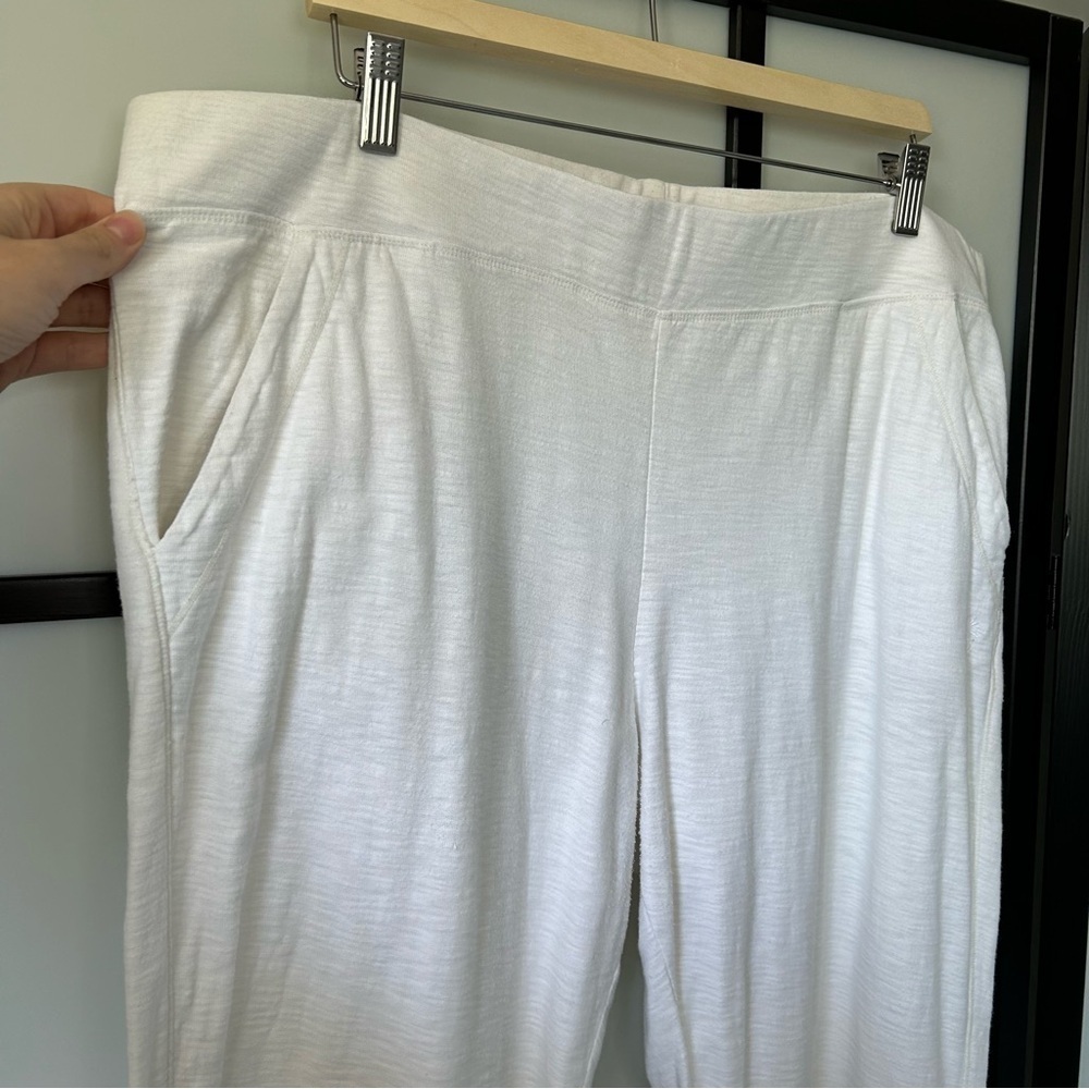 [XL] Tommy Bahama White 100% Cotton Straight Leg Beach Lounge Pants - Picture 4 of 10